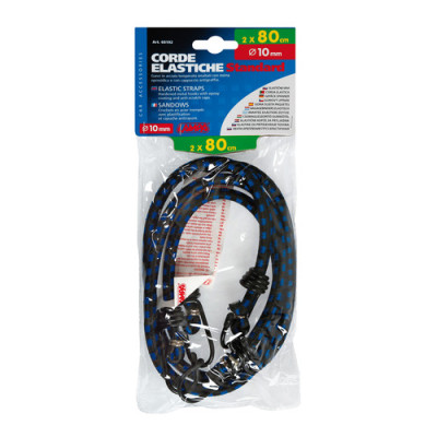 COPPIA CORDE ELASTICHE CM. 80 STANDARD 10MM