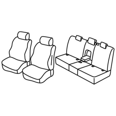 FOD.SUPERIOR NERO-BLU SU ORD. LAND ROVER DISCOVERY 17+
