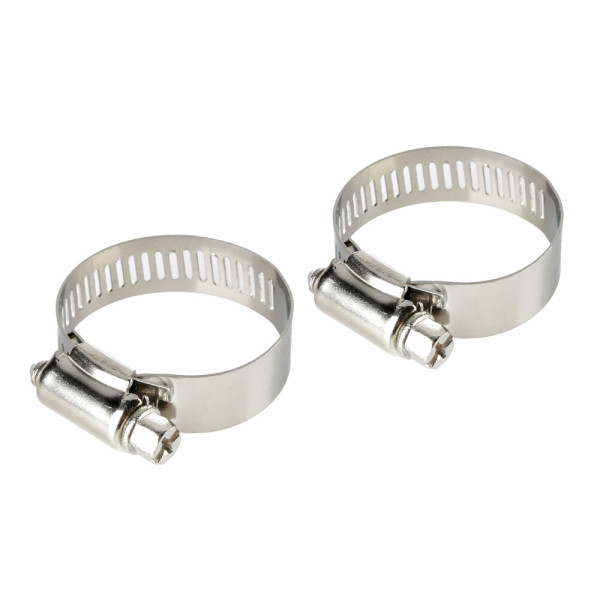 SET 2 PZ. FASCETTE INOX 12MM. DIAM.13-23MM.