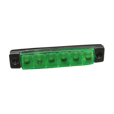 LUCE PIATTA 6 LED VERDE V6