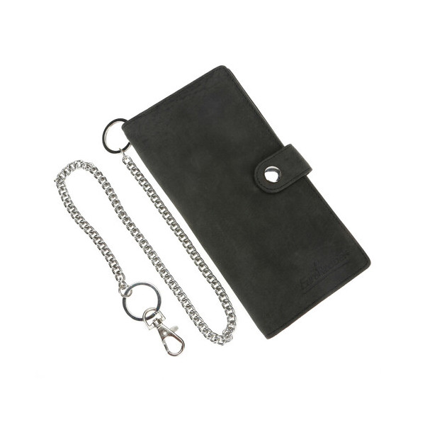 PORTAFOGLIO TRUCKER NERO CON CATENA E.ROUTIER