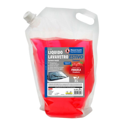 LIQUIDO LAVAVETRO ESTIVO 3L SACCA, PROFUM.FRAGOLA