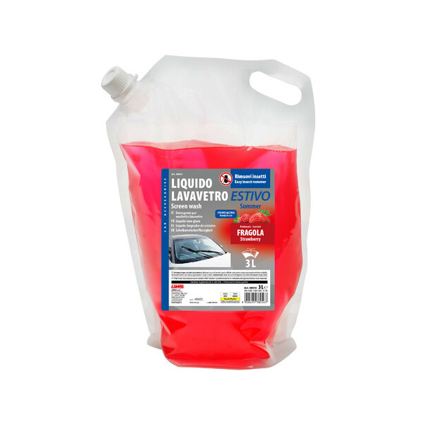 LIQUIDO LAVAVETRO ESTIVO 3L SACCA, PROFUM.FRAGOLA