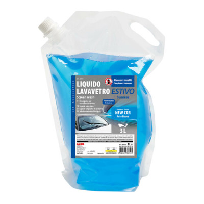 LIQUIDO LAVAVETRO ESTIVO 3L SACCA, PROFUM.NEW CAR