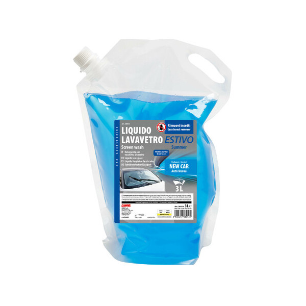 LIQUIDO LAVAVETRO ESTIVO 3L SACCA, PROFUM.NEW CAR