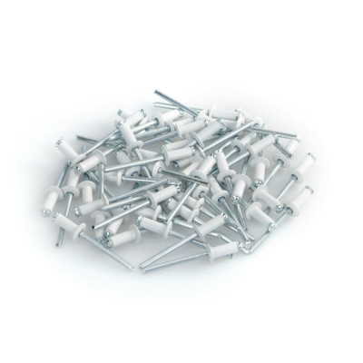 RIVETTI GRAF IN ALLUMINIO BIANCHI 50PZ