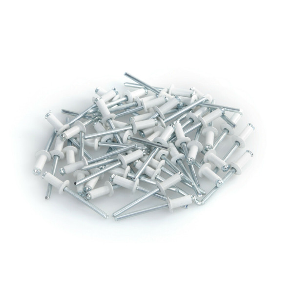 RIVETTI GRAF IN ALLUMINIO BIANCHI 50PZ