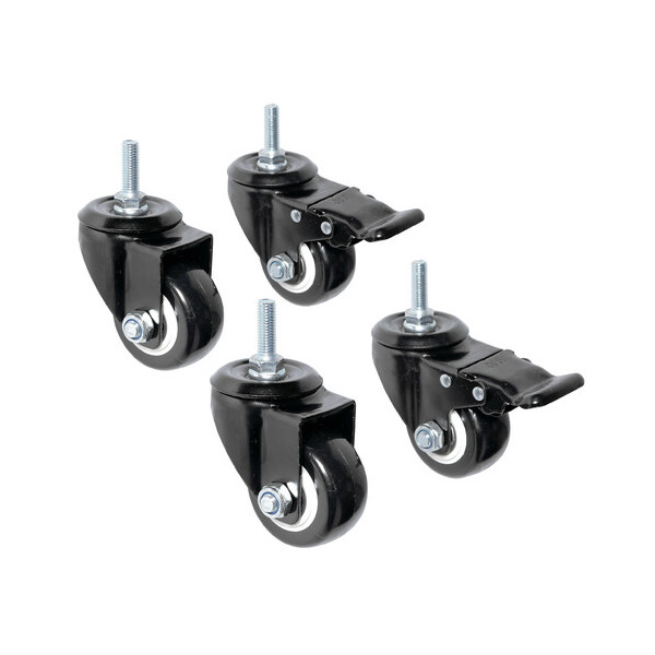 SET 4 RUOTE PER DISPLAY CARRELLABILI