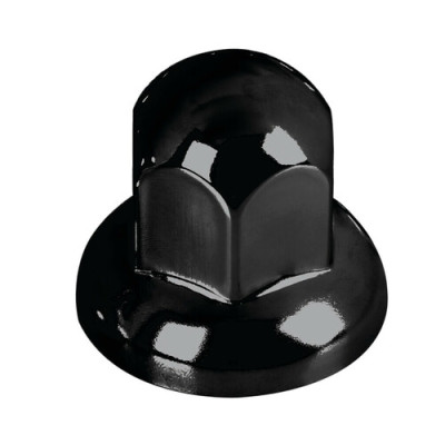SET 40 PZ.COPRIBULLONI 33MM INOX NERI TESTA TONDA