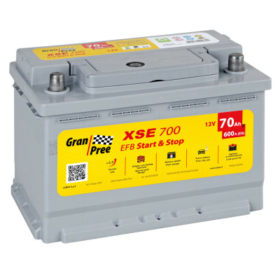 BATTERIA GRAN-PREE EFB 70AH 600A (EN)CCA L03 POLARITA  0