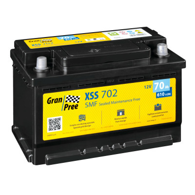 BATTERIA GRAN-PREE SMF 70AH 610A (EN)CCA LB3 POLARITA  0