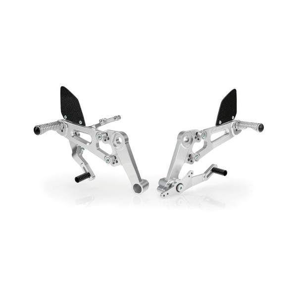 PEDANE REGOLABILI RS660 ARGENTO