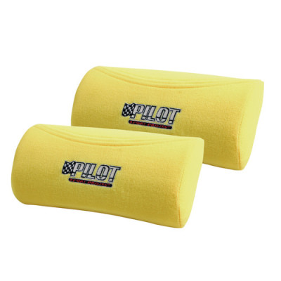 Racing Comfort, coppia poggiacollo poggiatesta - Giallo