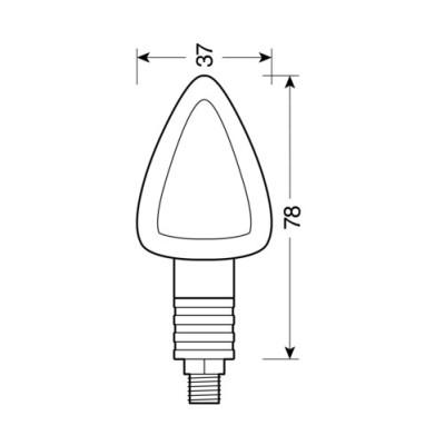 CP.FRECCE NERE MOD.FOCAL LAMPADINA VETRO BIANCO