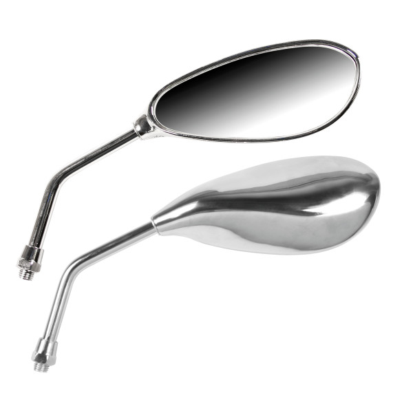 COPPIA SPECCHI  NAKED  CHROME LOOK