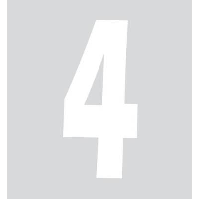 *ADESIVO 4 T-7 14X6,5CM BIANCO