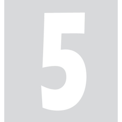 *ADESIVO 5 T-7 14X6,5CM BIANCO