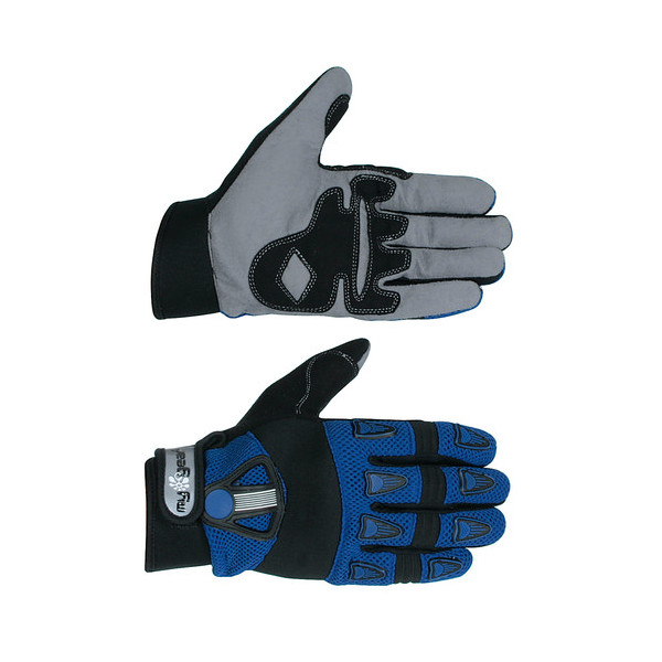 *GUANTI TOUGH BLU-NERI M 