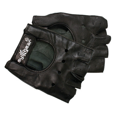 GUANTI PELLE HALF FINGER  MEZZE DITA TAGLIA M