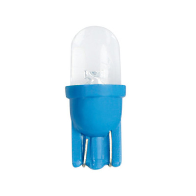 12V Colour-Led Wide, lampada 1 Led - (T10) - W2,1x9,5d - 2 pz  - D-Blister - Blu - Doppia polarità