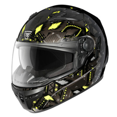 CASCO SFIDA NERO XL AN21 GIALLO