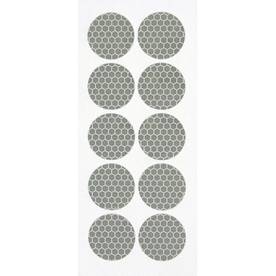 SET 10 PZ ADESIVI RIFLETTENTI BIANCHI PER COPRIDADI CAMION