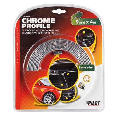 CHROME PROFILE ADES.  9MMX4M