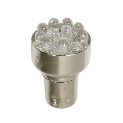 LAMPADA 24V 12LED LUCE BIANCA BAY15D