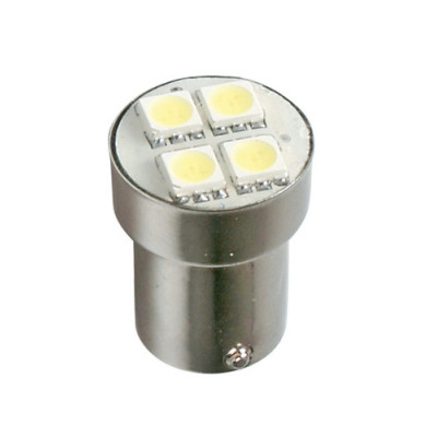 LAMPADA 24V 4SMD ROSSO BA15S