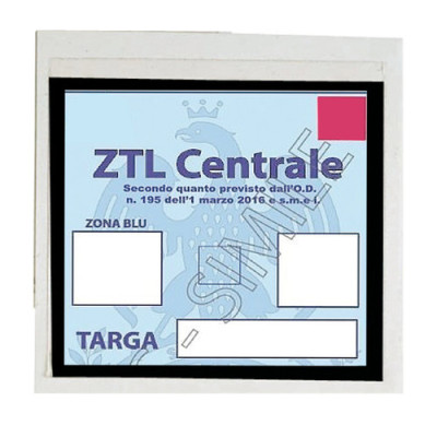 *PORTA AUTORIZZAZIONE ADESIVO