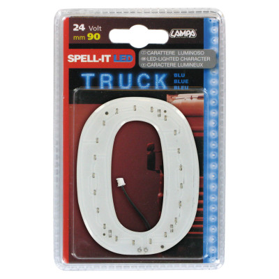 *NUMERO ADESIVO  0  24V LED  BLU
