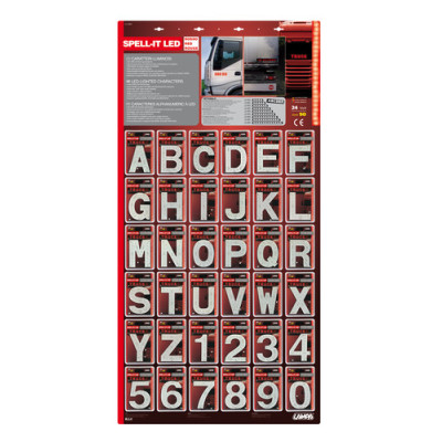 Spell-It Led - Espositore da 108 pezzi - Rosso