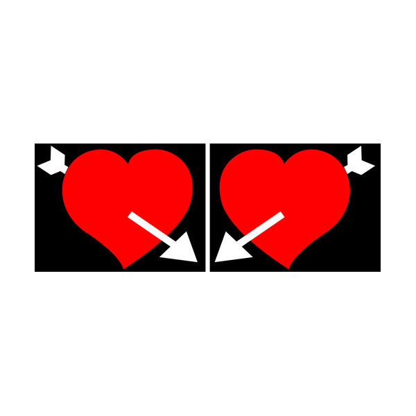 *CP.EMBLEMI CUORE  A LED 24V