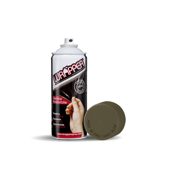 WRAPPER KAKI OLIVE  PELLICOLA SPRAY REMOVIBILE 400 ML ARMY- CAMOUFLAGE
