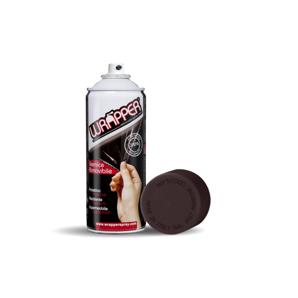 WRAPPER MARRONE CIOCCOLATA PE LLICOLA SPRAY REMOVIBILE 400 ML COLORE RAL 8017