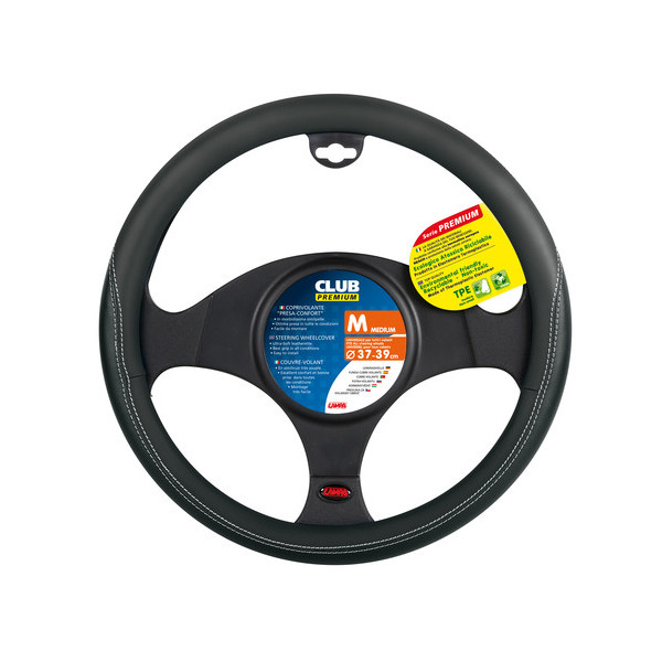 COPRIVOLANTE TPE  CLUB  PREMIUM  M  37-39CM.NERO+NERO