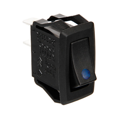 INTERRUTTORE 12-24V CON LED BLU