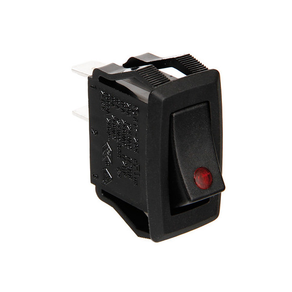 INTERRUTTORE 12-24V CON LED ROSSO