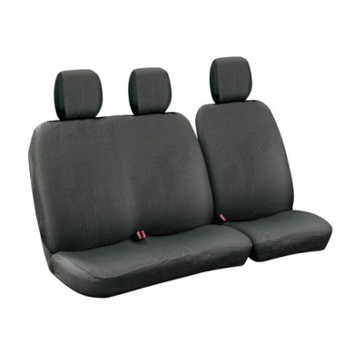 SET FODERE FURGONE 1 DOTS  NERO+GRIGIO