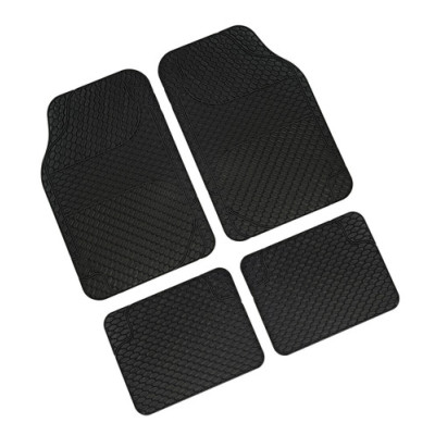 SET TAPPETI  DRENA-4  IN PVC NERO