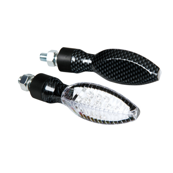 *CP FRECCE CARBON MOD.KINESIS LED VETRO BIANCO