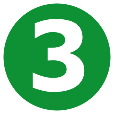 *NUMERO ADESIVO  3  220MM