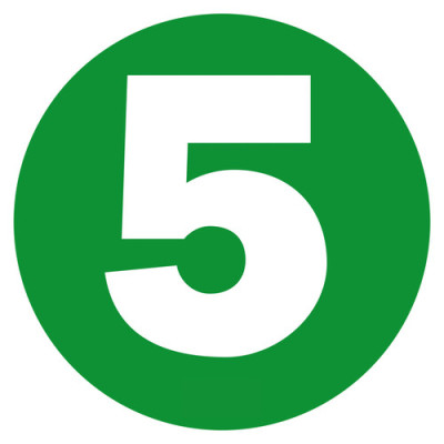 *NUMERO ADESIVO  5  220MM