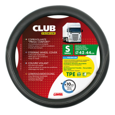 COPRIVOLANTE  CLUB  PREMIUM NERO+NERO  S  42-44 CM
