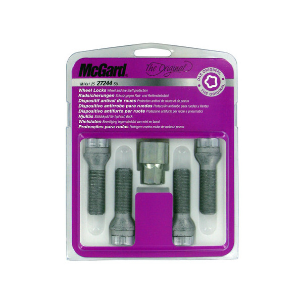 BULLONI ANTIF.MCGARD M14x1,25 60° - 42,0MM -19MM