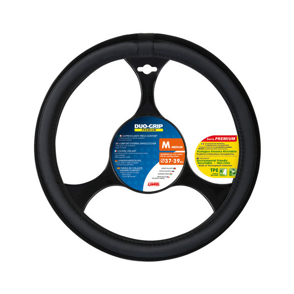 COPRIVOLANTE TPE  DUO-GRIP  PREMIUM  M  37-39CM NERO