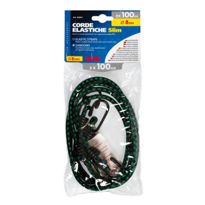COPPIA CORDE ELASTICHE CM.100 SLIM 8MM