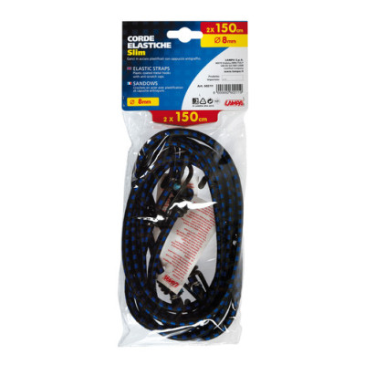 COPPIA CORDE ELASTICHE CM.150 SLIM 8MM