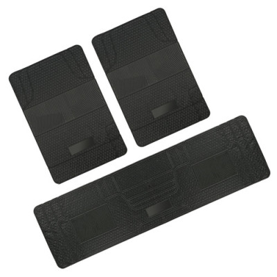SET TAPPETI UNIVERSALI  MAXI  PVC NERO (POSTERIORE & PONTE)