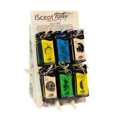 ESPOSIT.DEODOR. ISCENT TATOO  48 PEZZI PROFUMI ASSORTITI